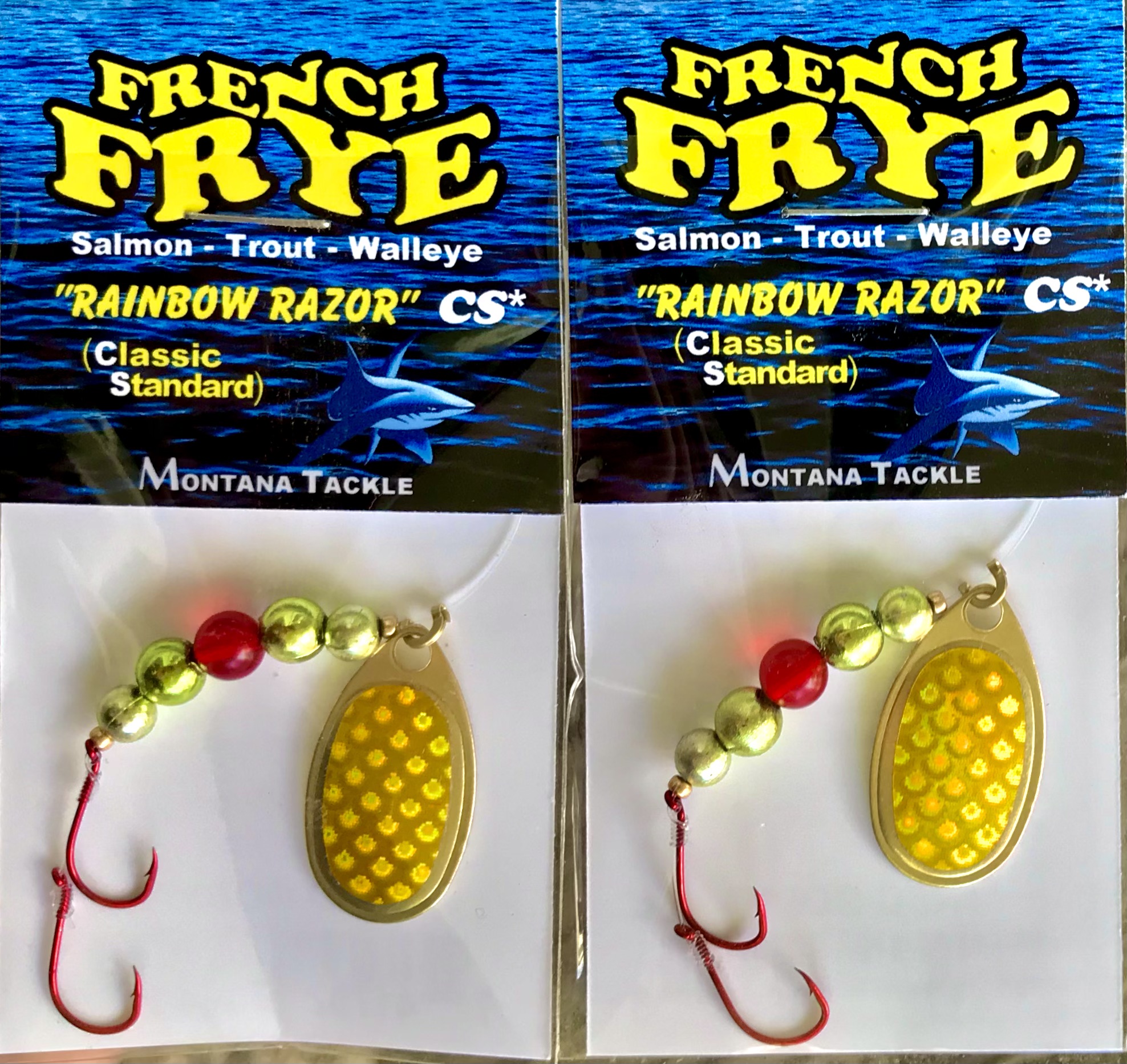 Spinner-Hoochies (2): UV RED BANDIT - Montana Tackle